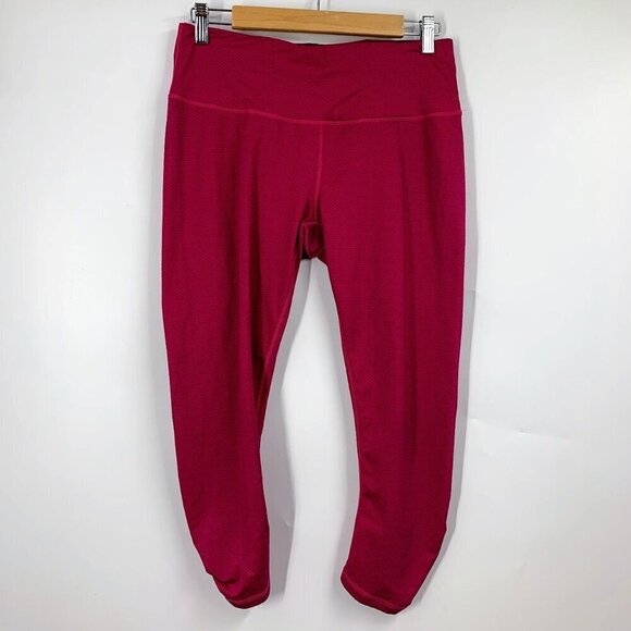 Prana‎ Women's Mid Rise Cropped Athletic Outdoor Leggings Size L - Picture 1 of 11